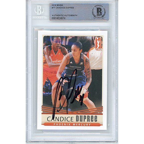 Candice Dupree Signed Phoenix Mercury '16 WNBA Basketball Card Beckett Autograph - Picture 1 of 4